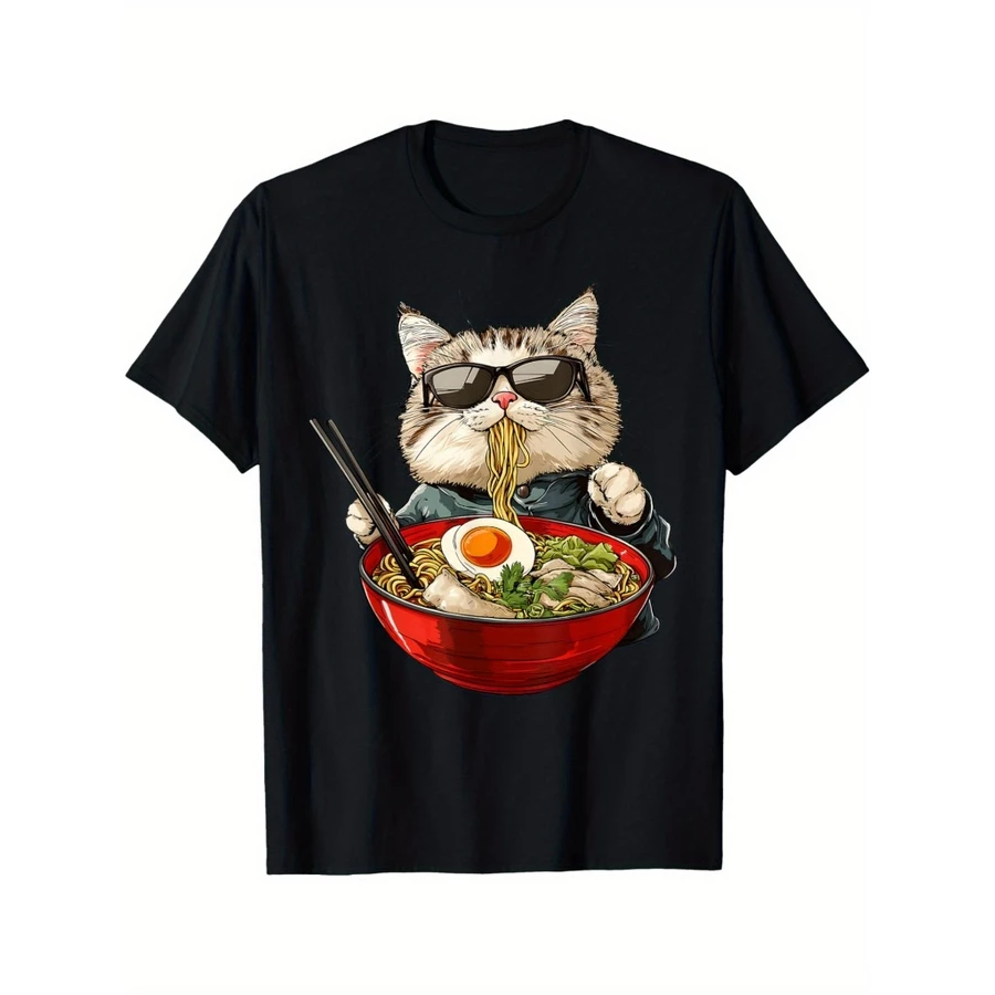 Lustiges Katzen T-Shirt – Katze auf dem Fahrrad (Sao chép 1)